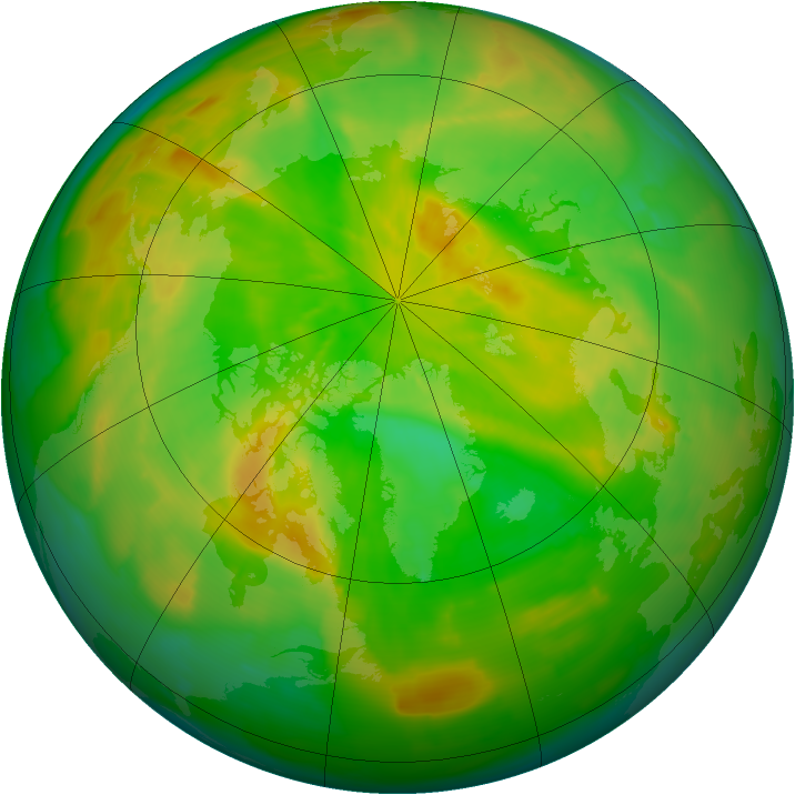 Arctic ozone map for 29 May 2012
